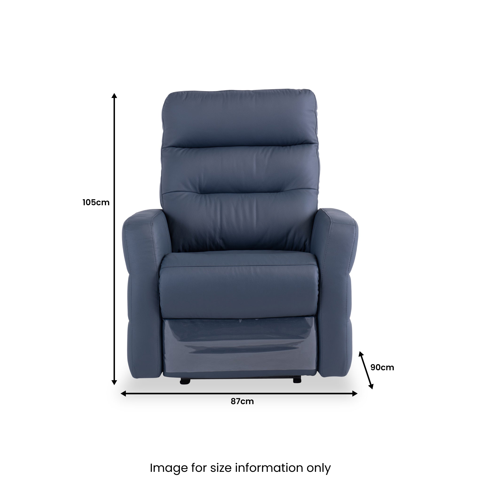 Fauteuil inclinable électrique en cuir Harlem