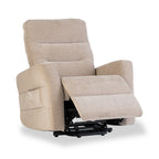 Fauteuil inclinable et relevable électrique Eldar en tissu