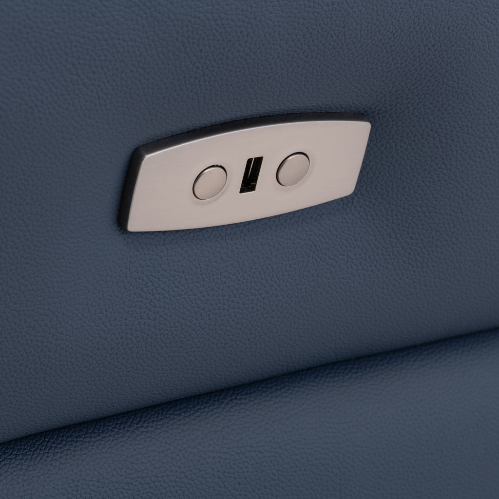 Fauteuil inclinable électrique en cuir Harlem