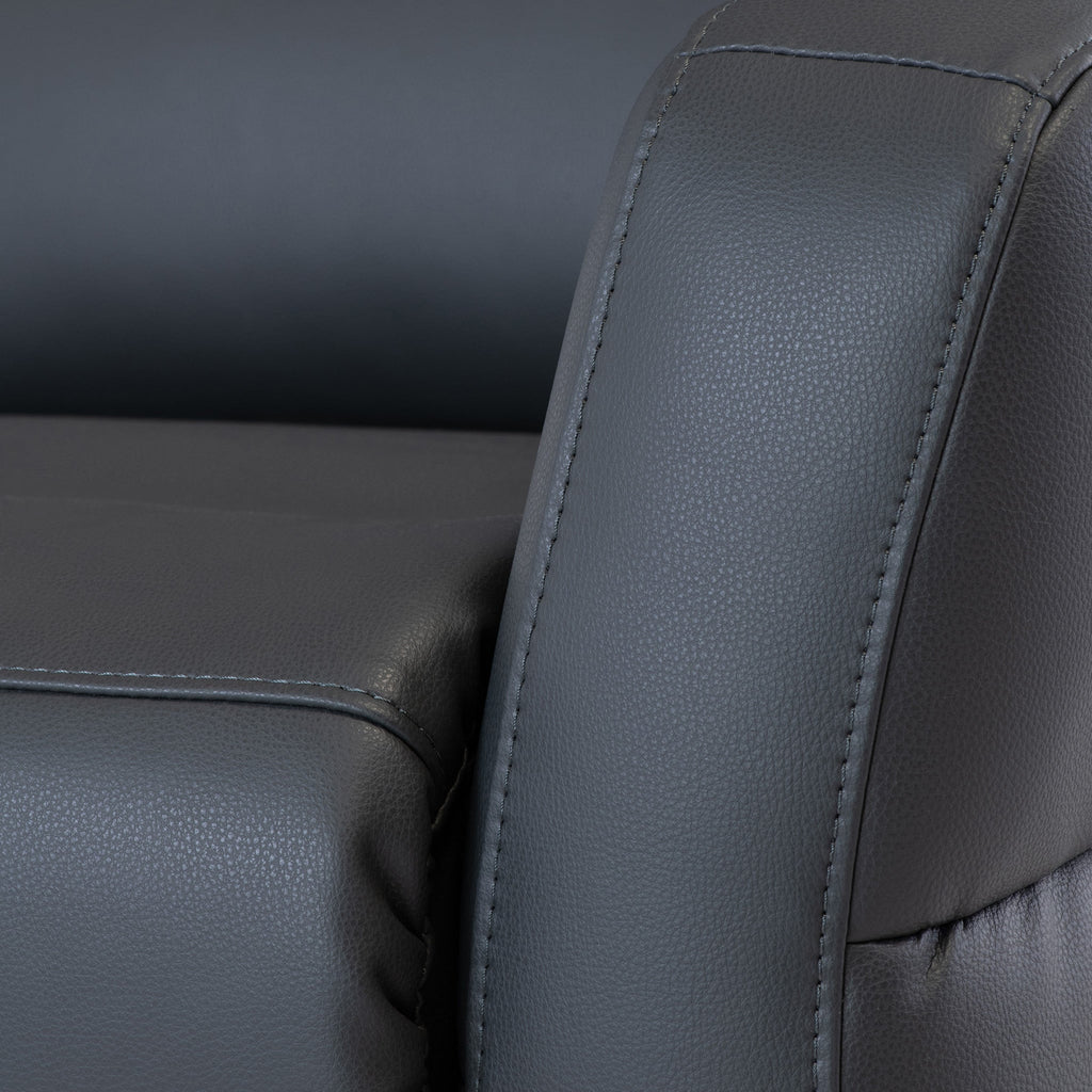 Fauteuil inclinable électrique en cuir Harlem