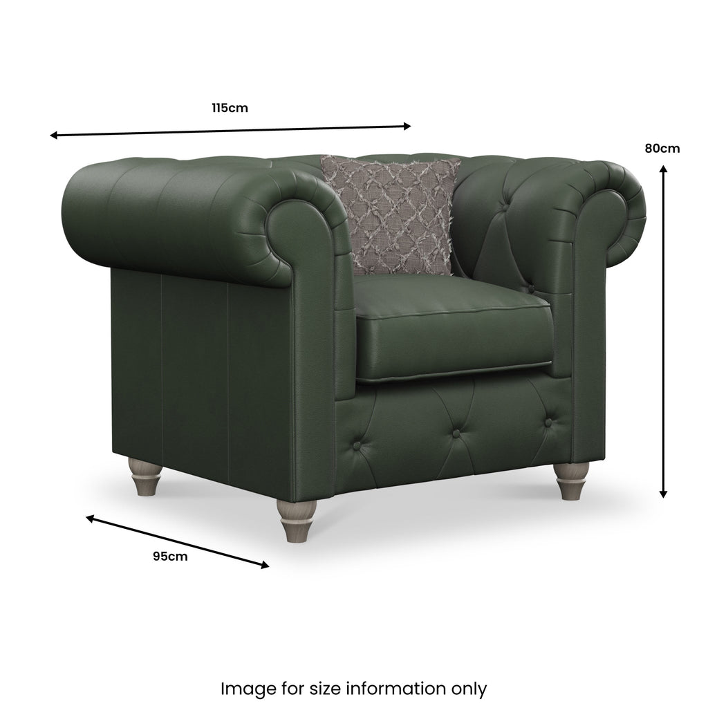 Fauteuil en cuir Everett