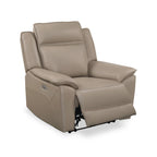 Fauteuil inclinable électrique en cuir Alden