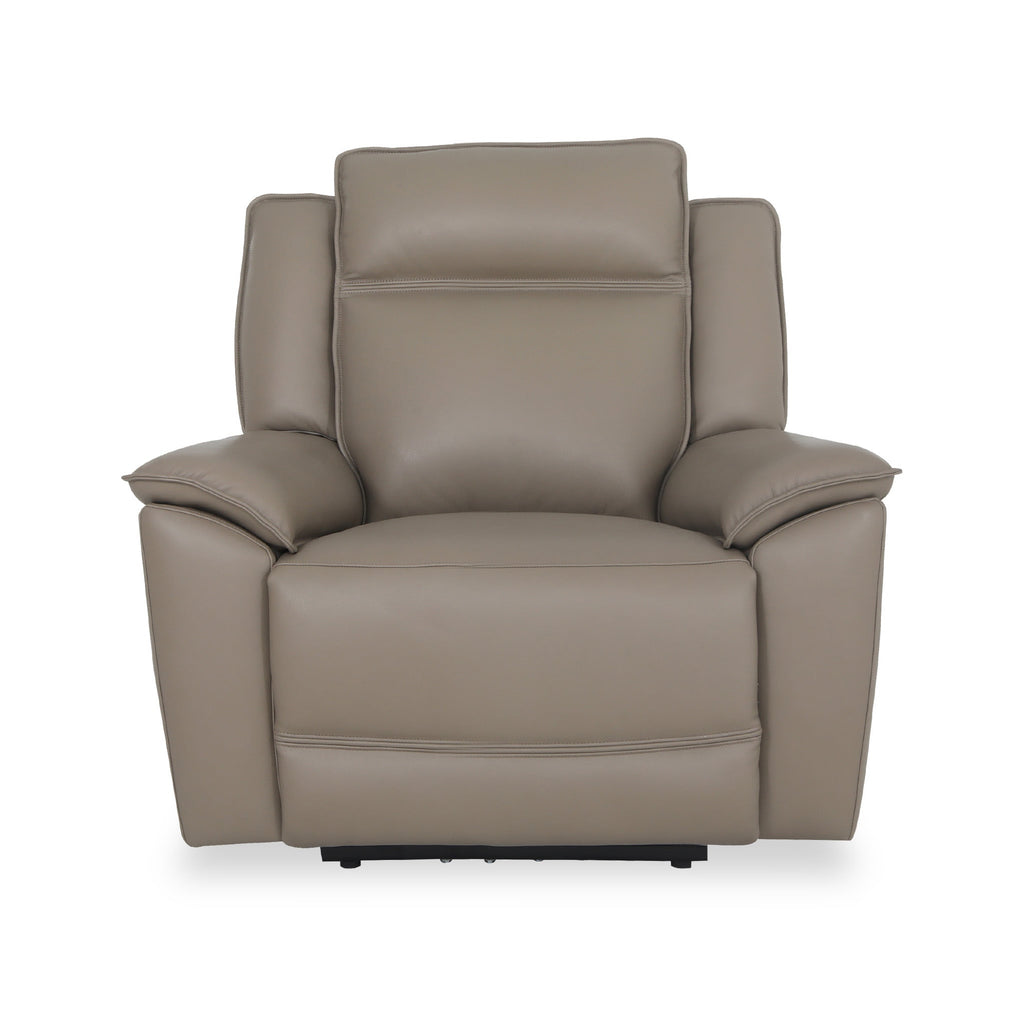Fauteuil inclinable électrique en cuir Alden
