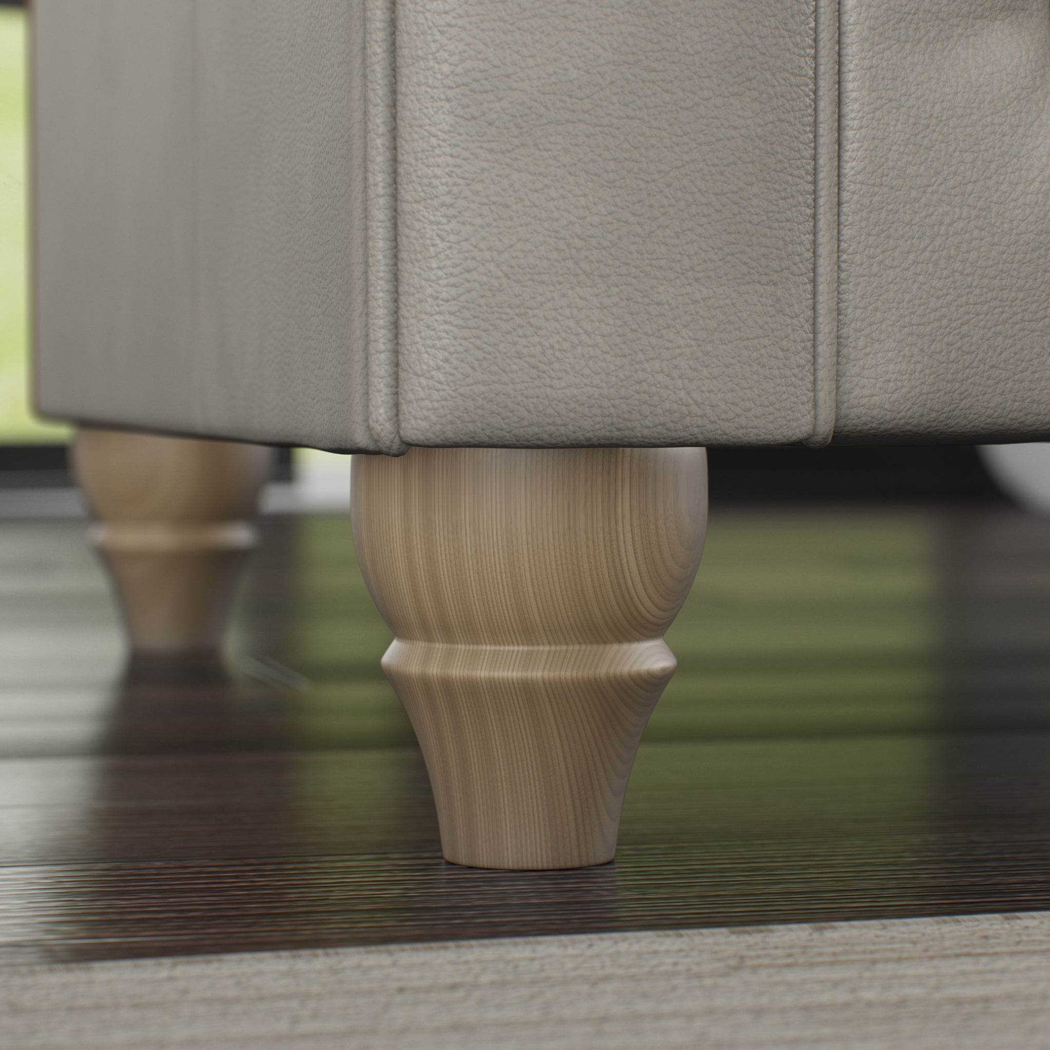 Fauteuil douillet en cuir Everett