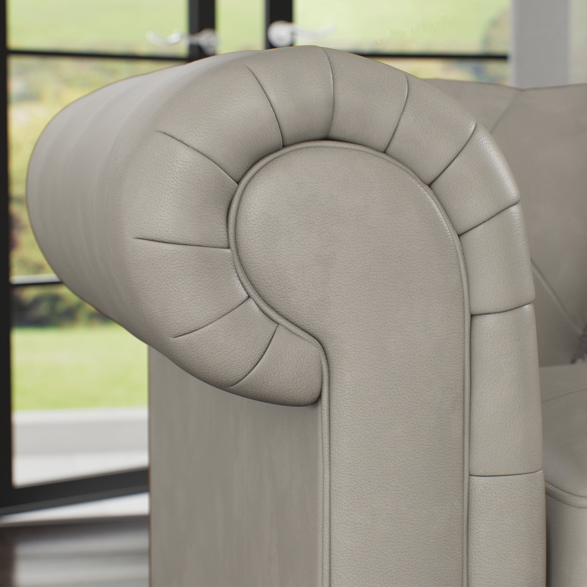 Fauteuil en cuir Everett