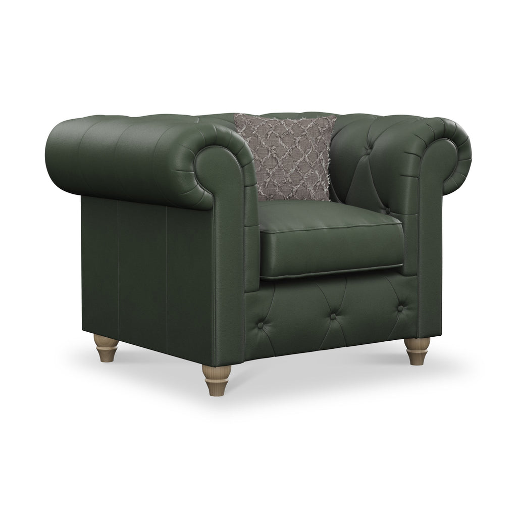 Fauteuil en cuir Everett