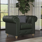 Fauteuil en cuir Everett