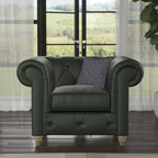 Fauteuil en cuir Everett
