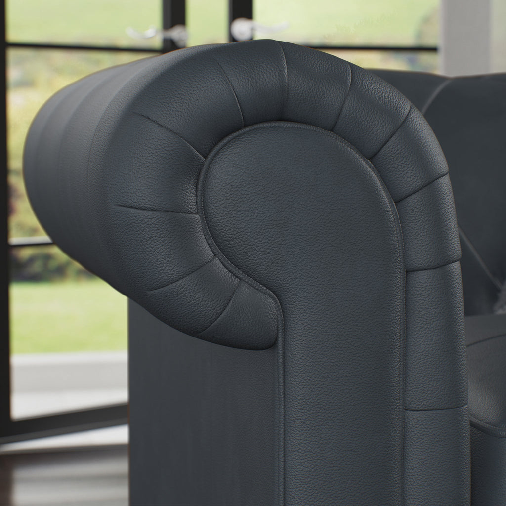 Fauteuil en cuir Everett