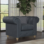 Fauteuil en cuir Everett