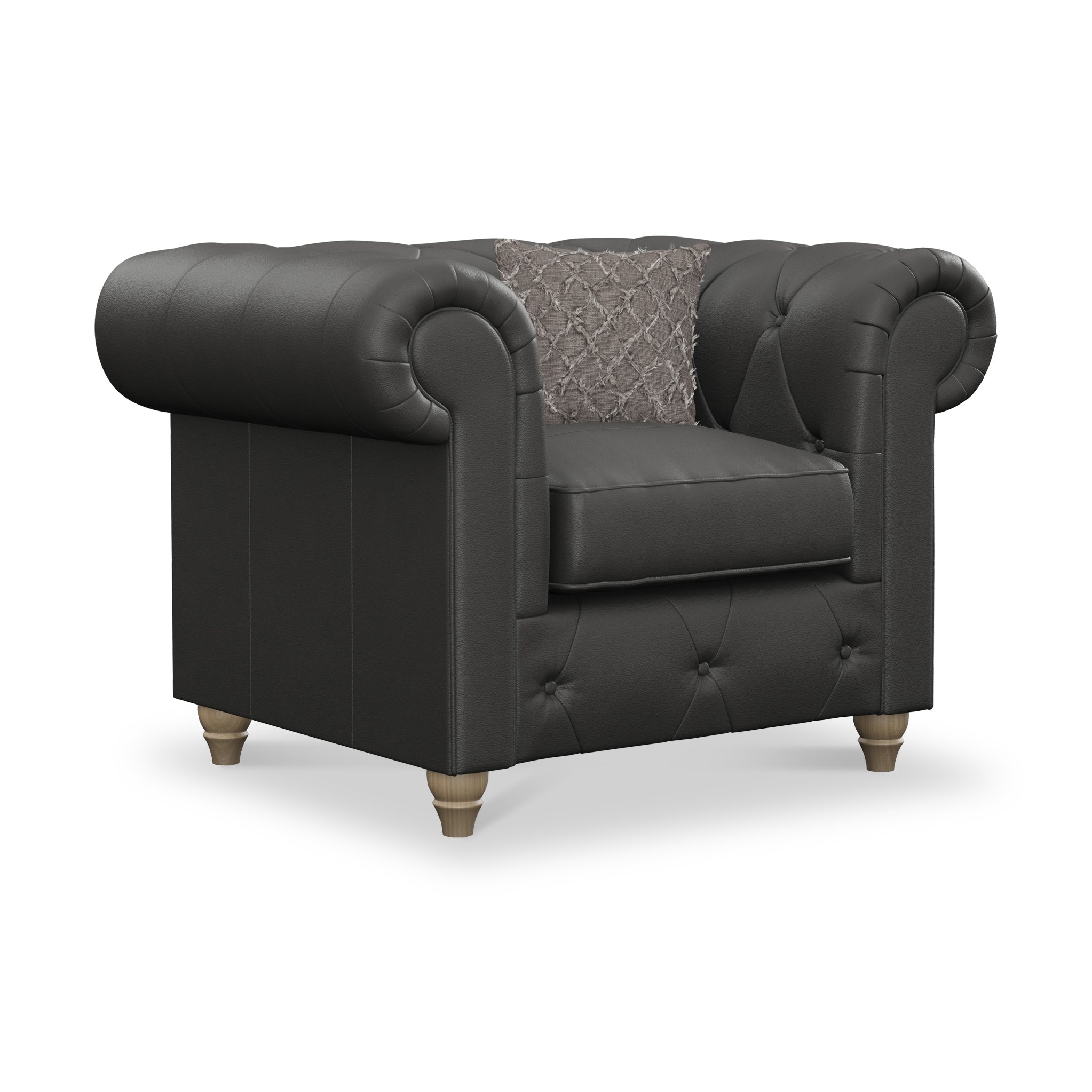 Fauteuil en cuir Everett