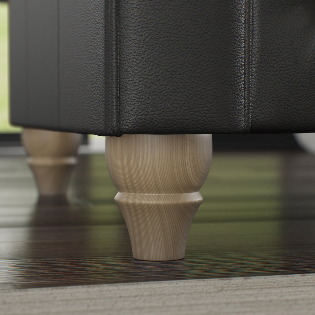 Fauteuil en cuir Everett