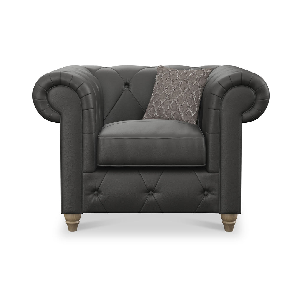 Fauteuil en cuir Everett