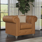 Fauteuil en cuir Everett