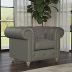 Fauteuil en cuir Everett