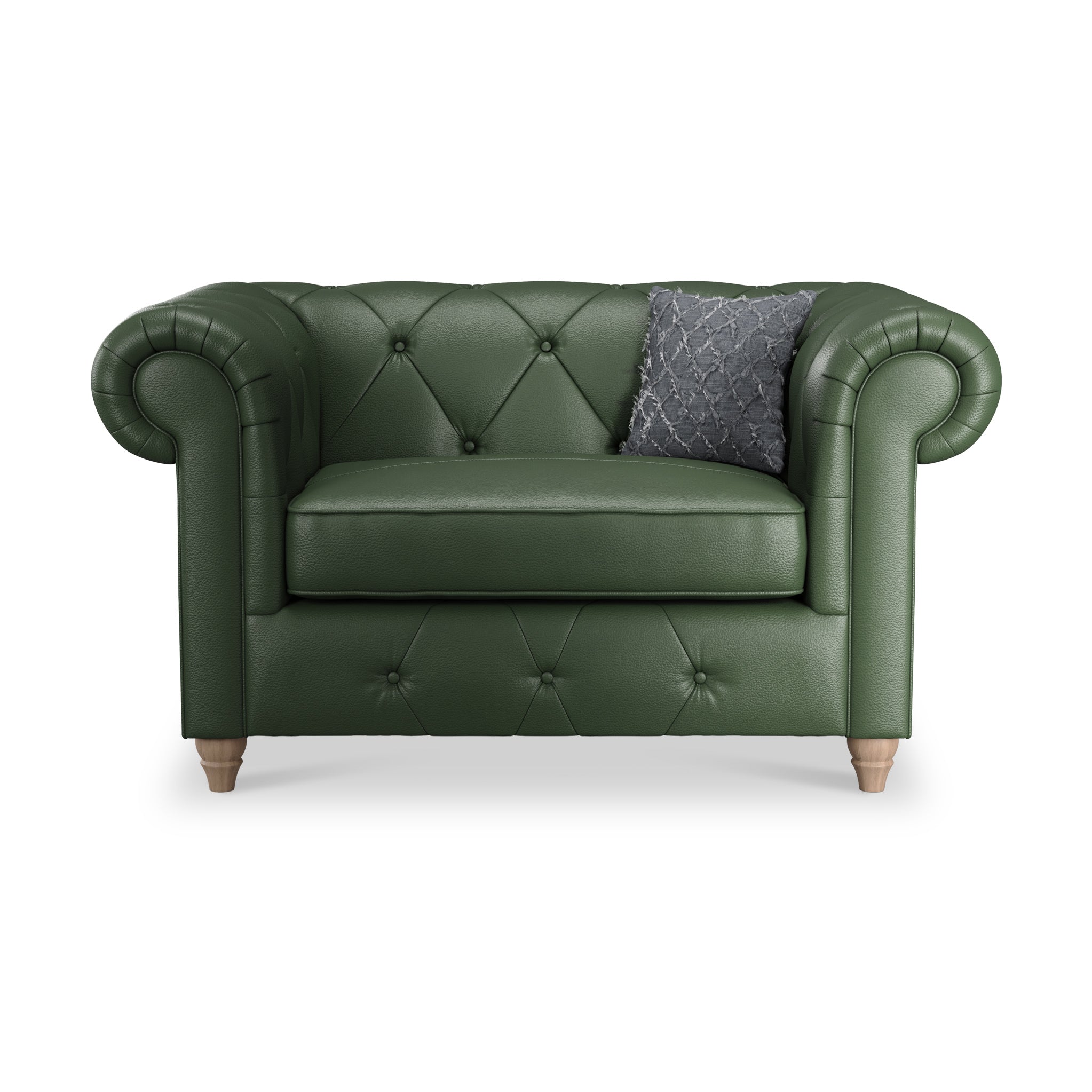 Fauteuil douillet en cuir Everett