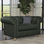 Fauteuil douillet en cuir Everett