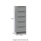 Commode haute Henshaw à 5 tiroirs