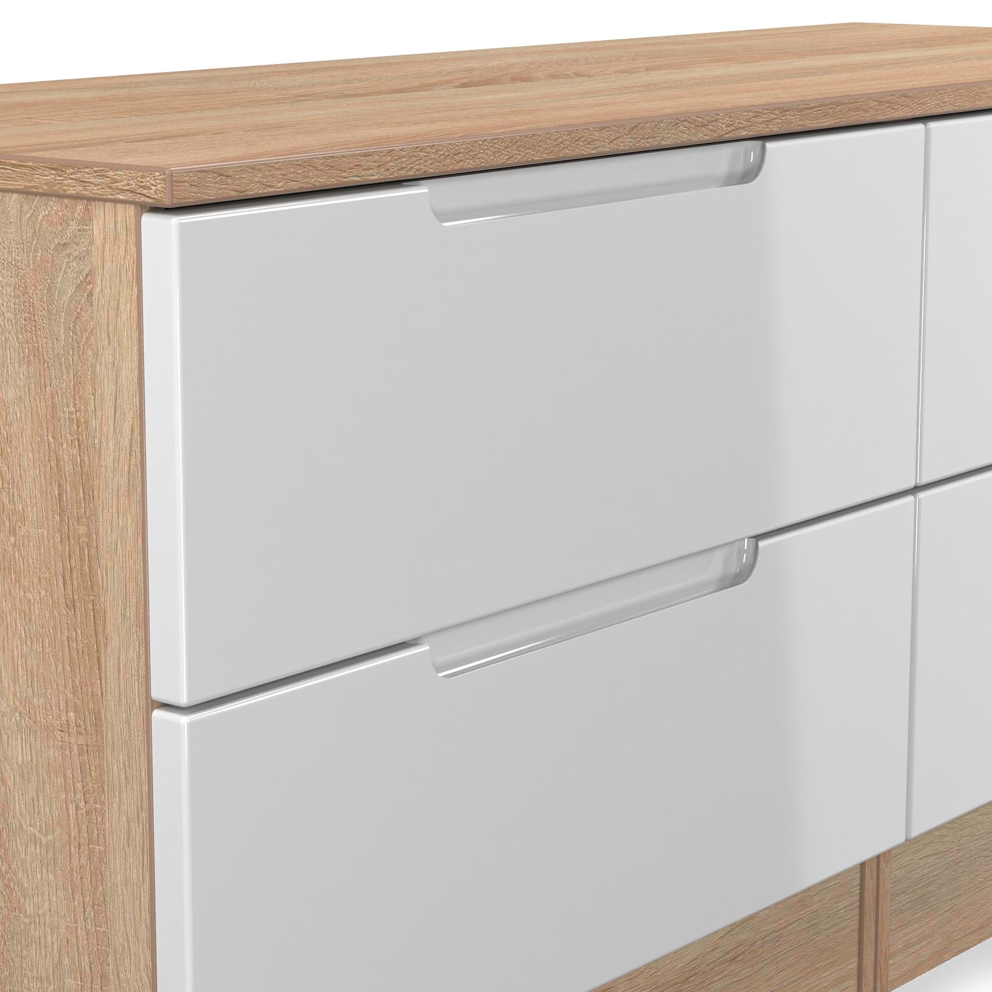 Commode basse Henshaw à 4 tiroirs