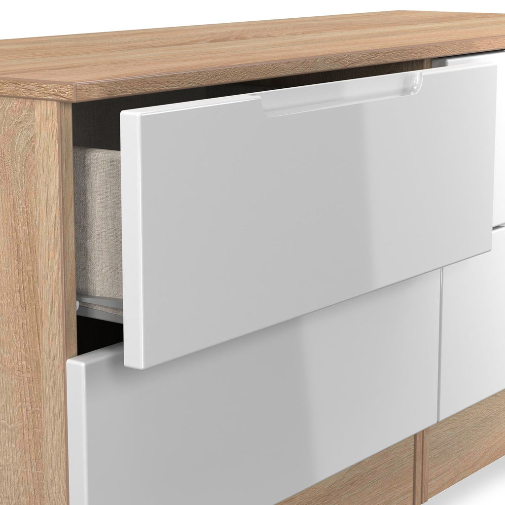 Commode basse Henshaw à 4 tiroirs