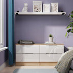 Commode basse Henshaw à 4 tiroirs