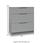 Commode profonde Henshaw à 3 tiroirs