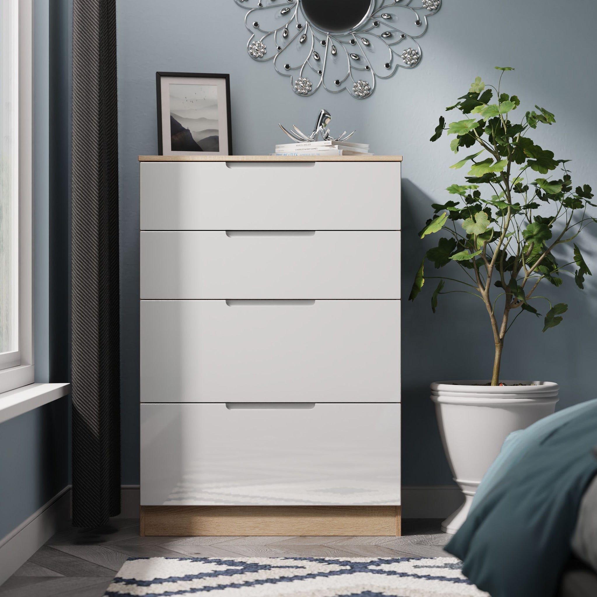 Commode profonde Henshaw à 4 tiroirs