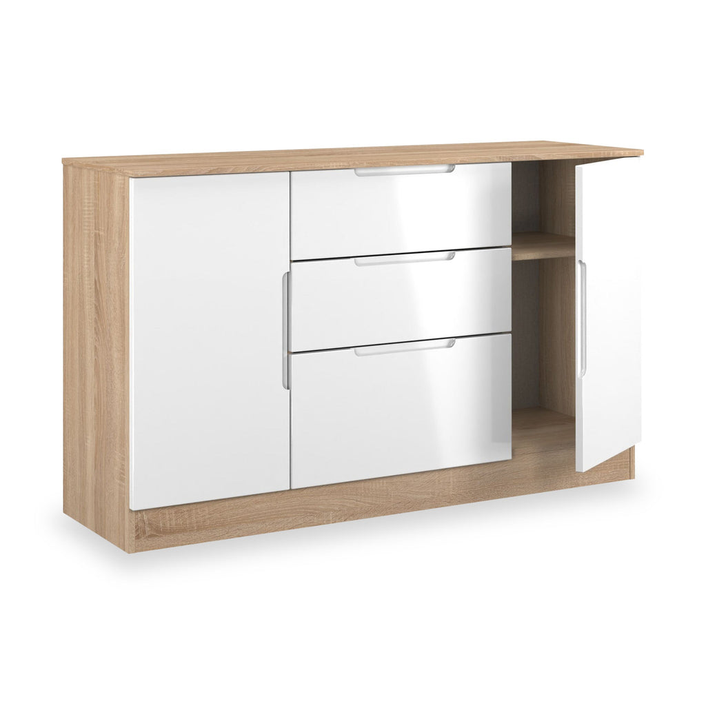 Buffet Henshaw à 3 tiroirs extra large