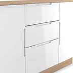 Buffet Henshaw à 3 tiroirs extra large