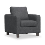 Fauteuil en tissu gris Myles