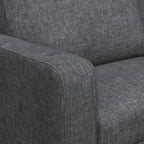 Fauteuil en tissu gris Myles