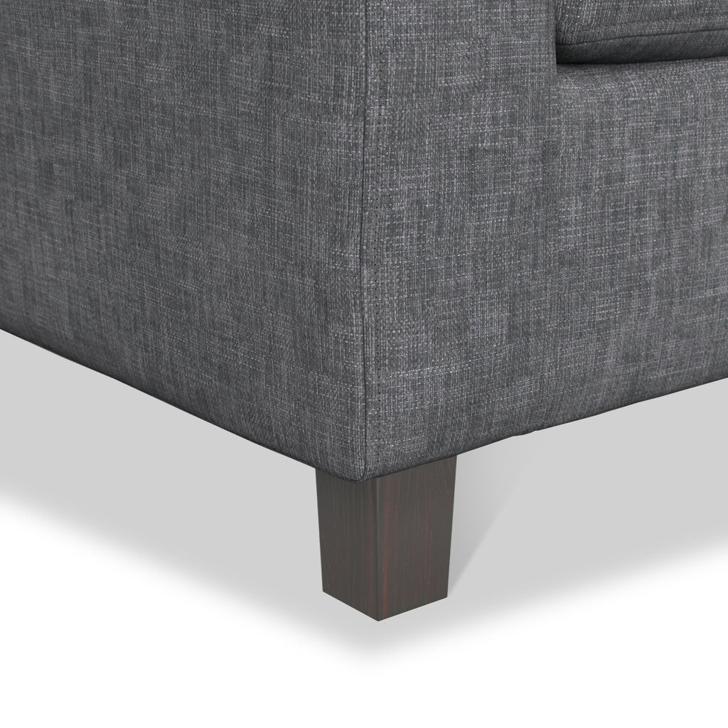 Fauteuil en tissu gris Myles