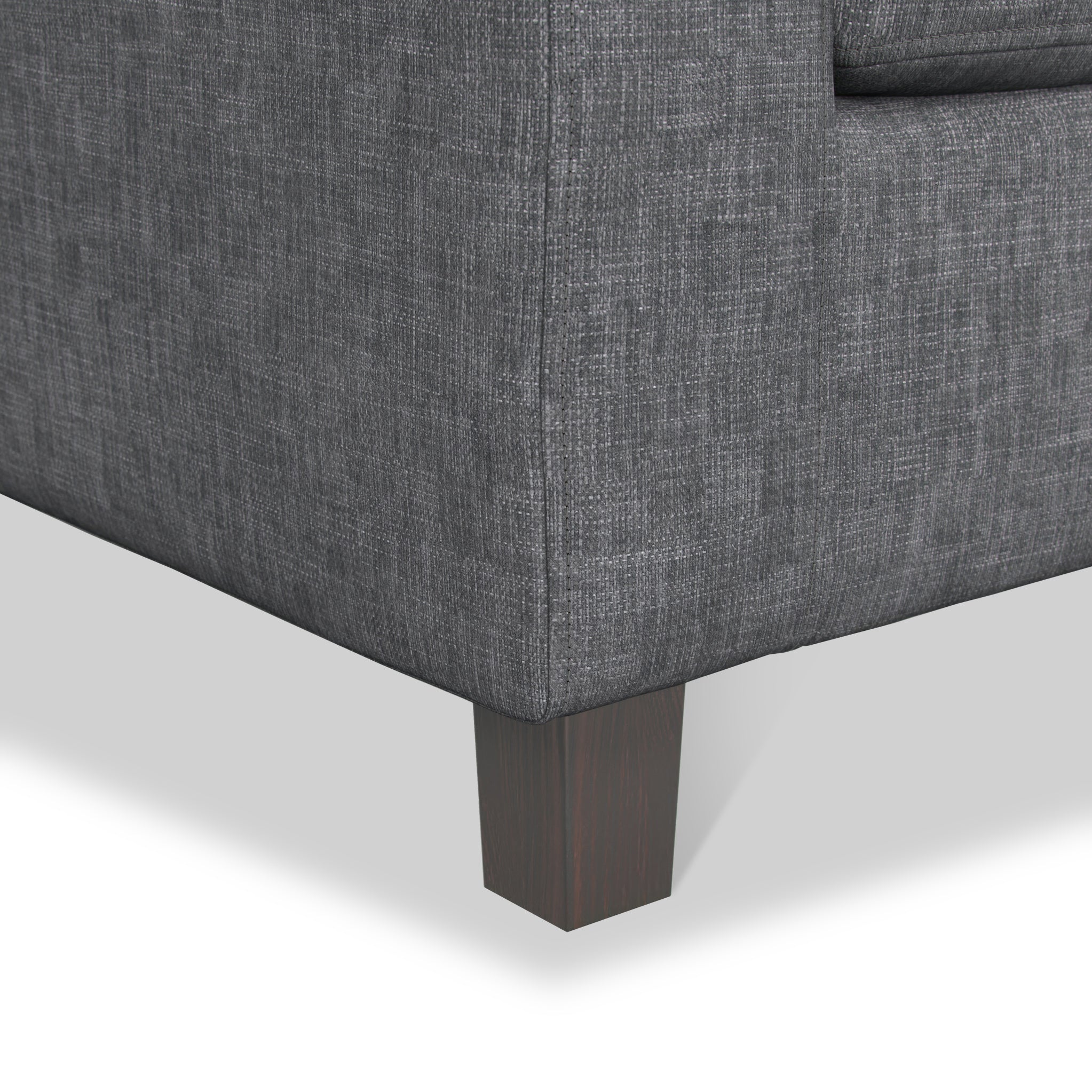 Fauteuil en tissu gris Myles