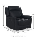 Fauteuil inclinable en cuir Alden