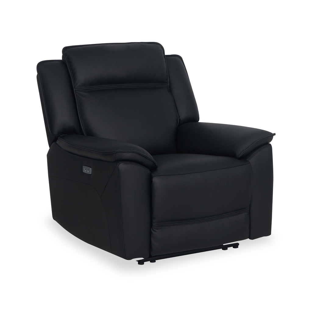 Fauteuil inclinable électrique en cuir Alden