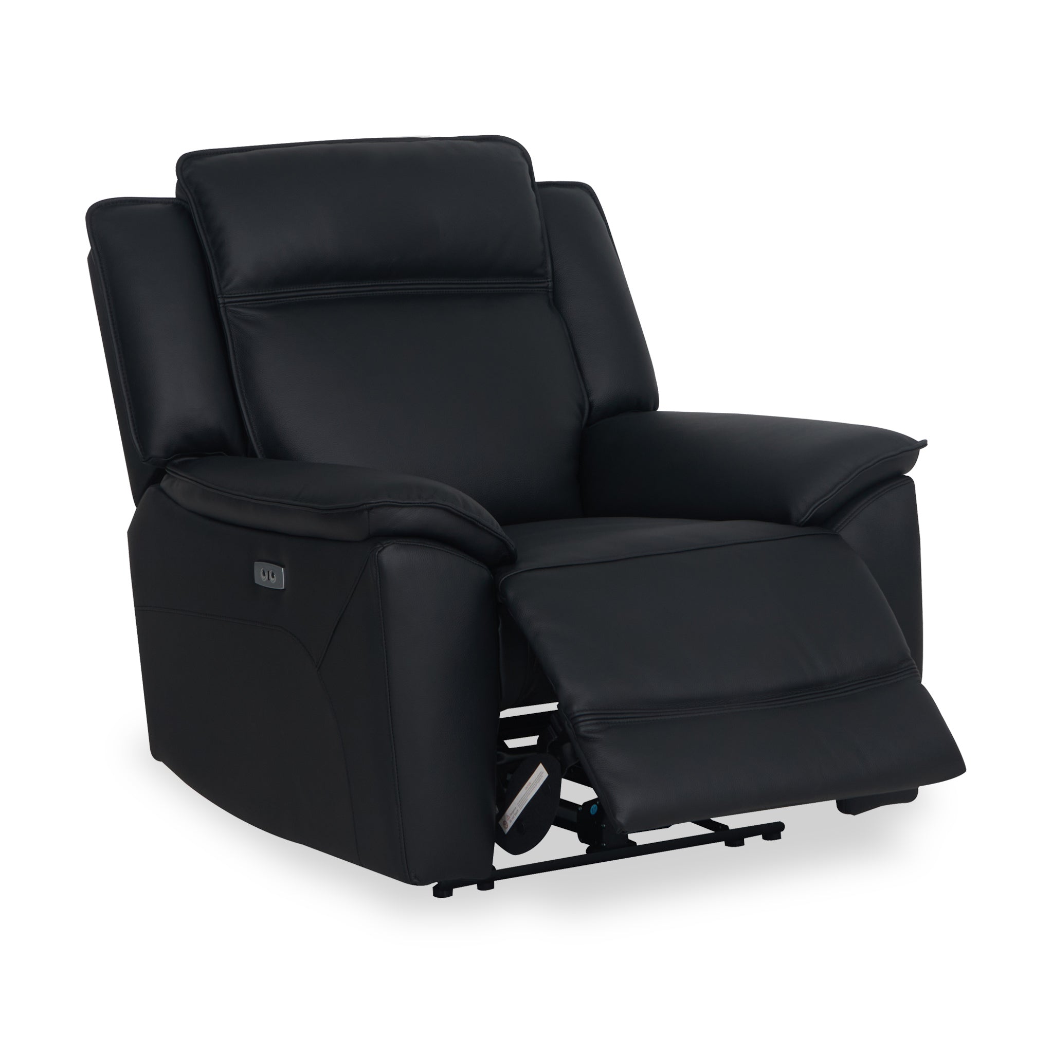 Fauteuil inclinable électrique en cuir Alden