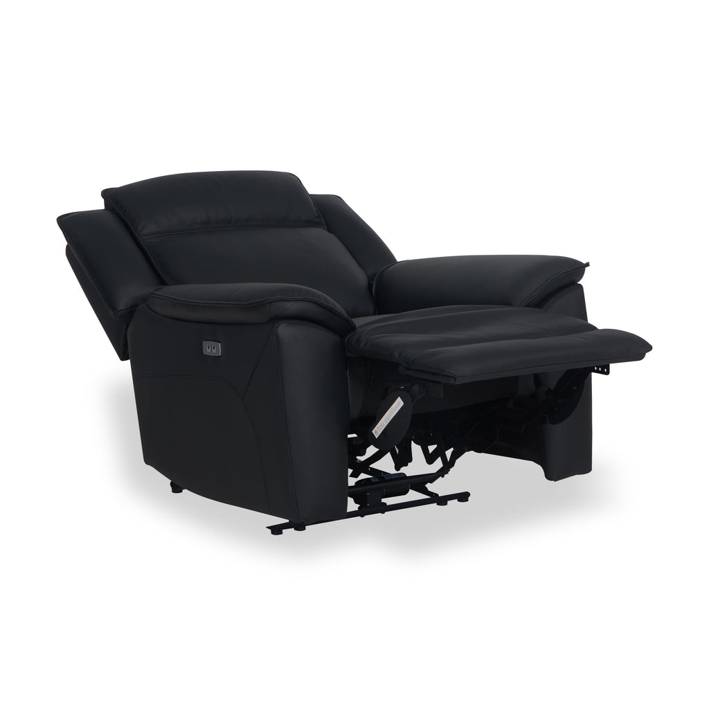 Fauteuil inclinable électrique en cuir Alden