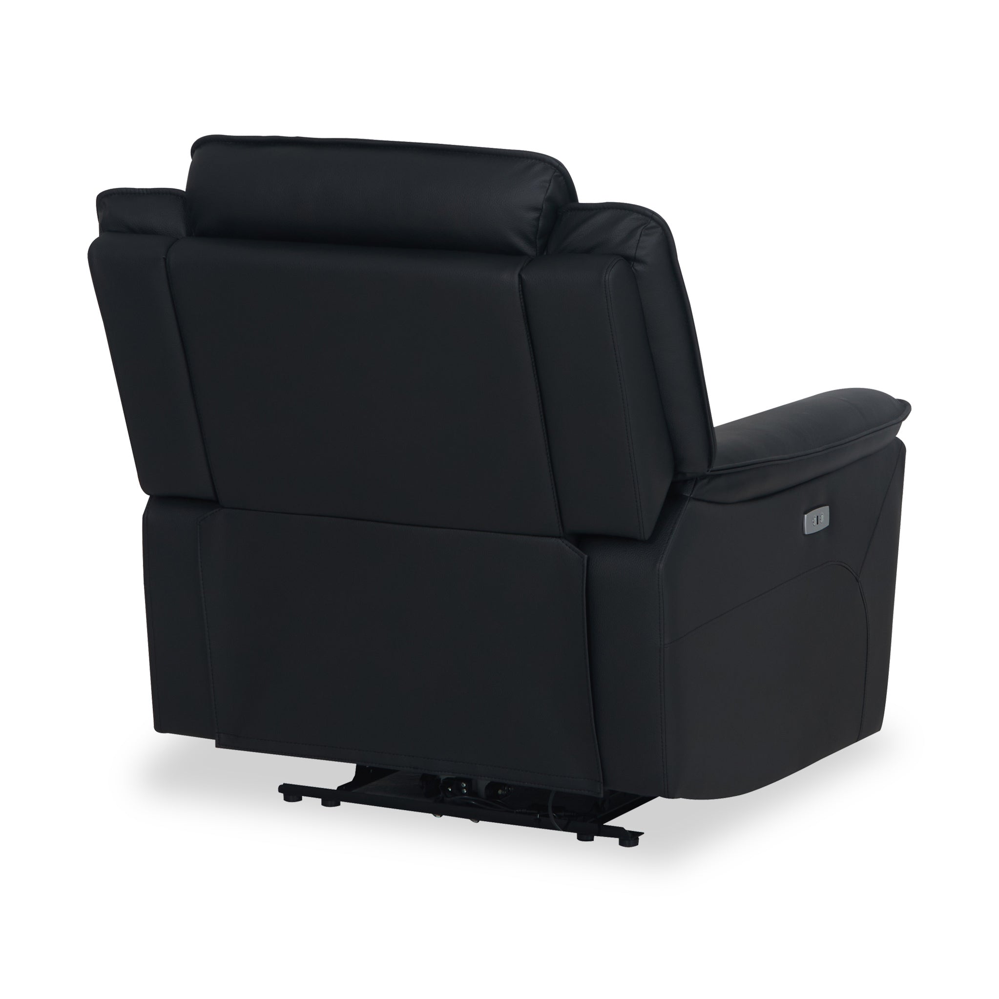 Fauteuil inclinable électrique en cuir Alden