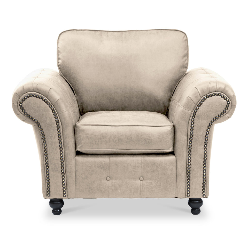 Fauteuil Edward en similicuir