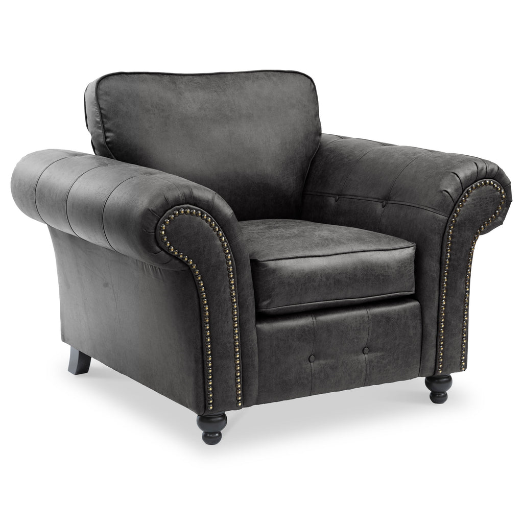 Fauteuil Edward en similicuir