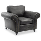 Fauteuil Edward en similicuir