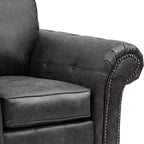 Fauteuil Edward en similicuir