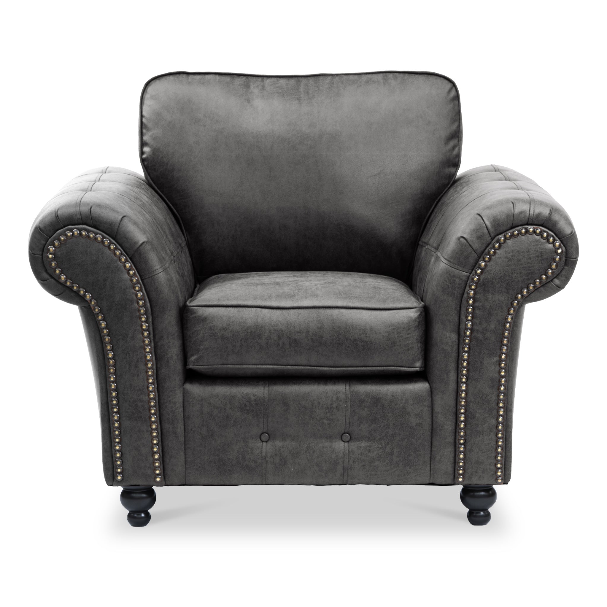 Fauteuil Edward en similicuir