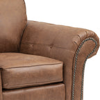 Fauteuil Edward en similicuir