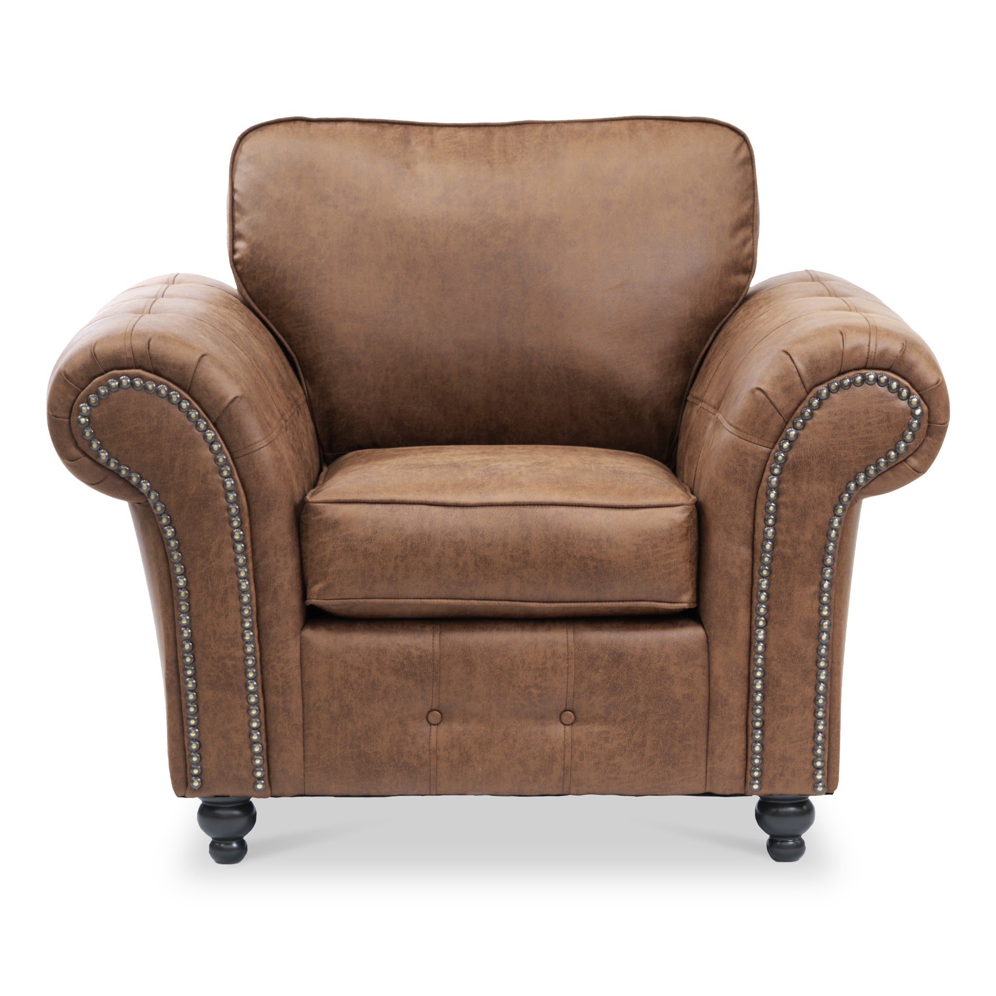 Fauteuil Edward en similicuir