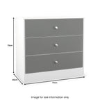 Commode à 3 tiroirs Bennet