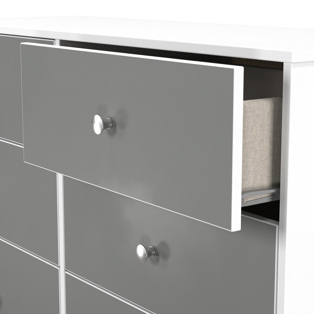 Commode mi-mollet Bennet à 6 tiroirs