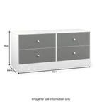 Coffre de lit Bennet à 4 tiroirs larges