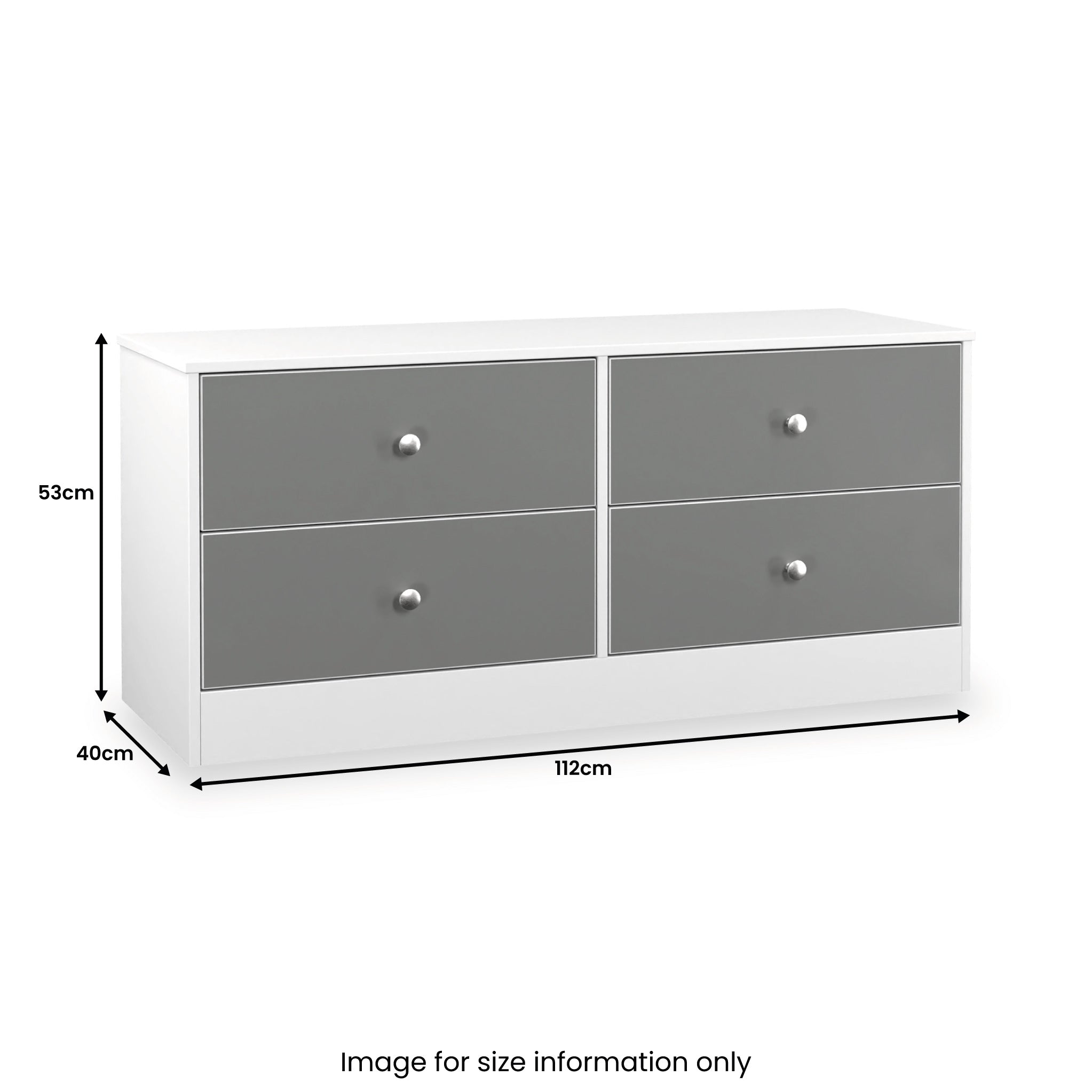 Coffre de lit Bennet à 4 tiroirs larges