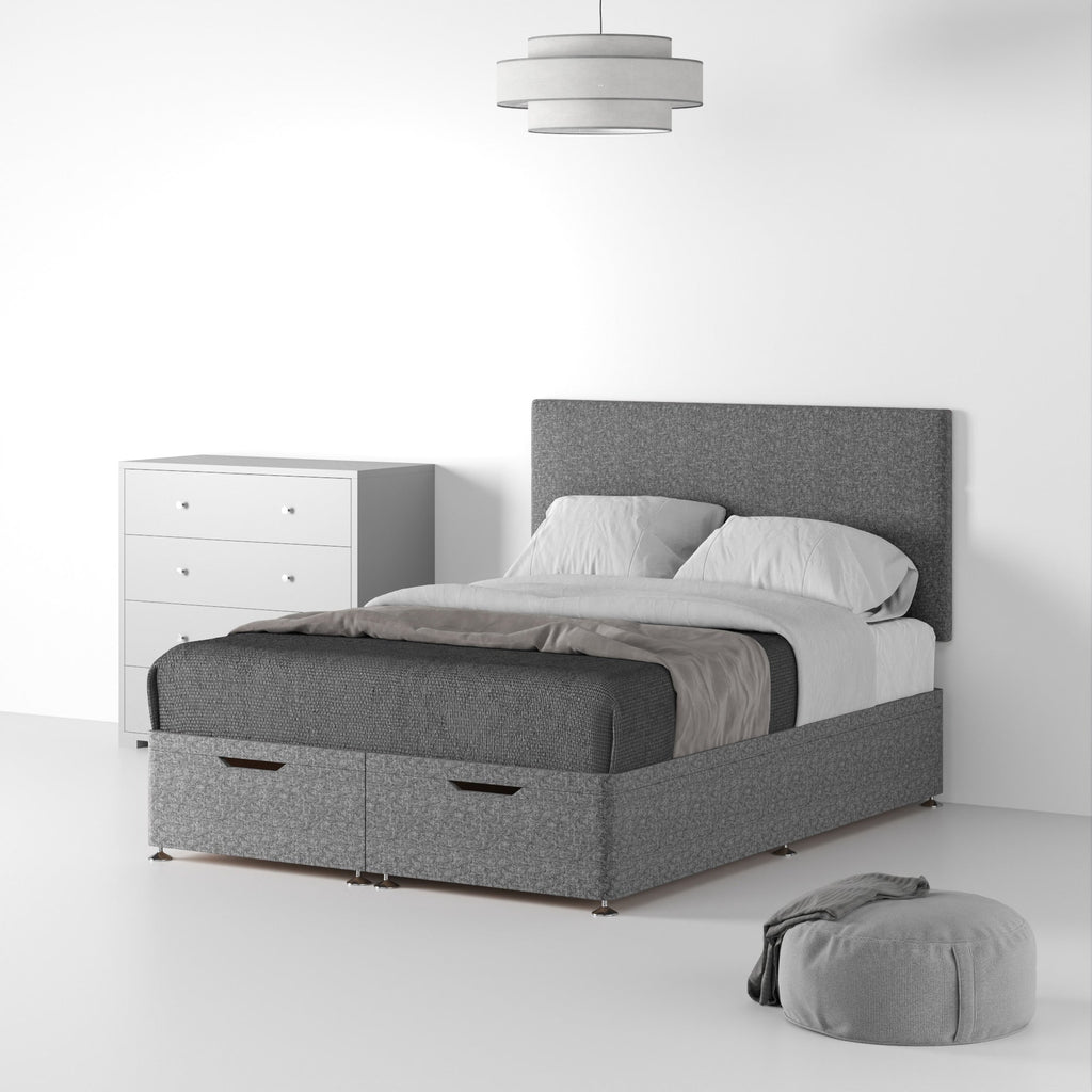 Lit divan ottoman Farrow Standard Linen avec tête de lit